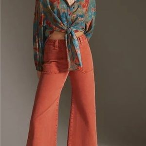 Pilcro Carpenter Wide-Leg Pants orange